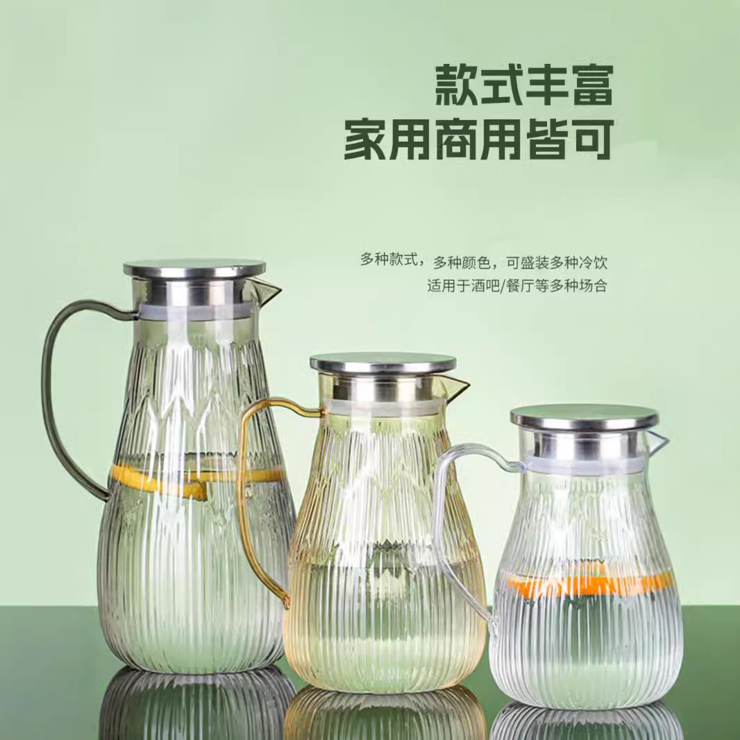 Pot acrílico jar de jugo de plástico cerveza de restaurante jar de agua resistente a altas temperaturas jar de agua fría resistente a caídas tetera de frutas