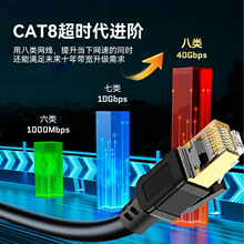 CAT8����f�׾W�������p�����γ�8W���p����RJ45�B�Ӿ�40G�^�y