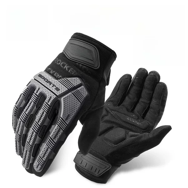 Locke Brothers Riding Gloves Motorcycle Bicycle Electric Bike Long Finger Men's Silicone Warm Spring, Autumn and Winter