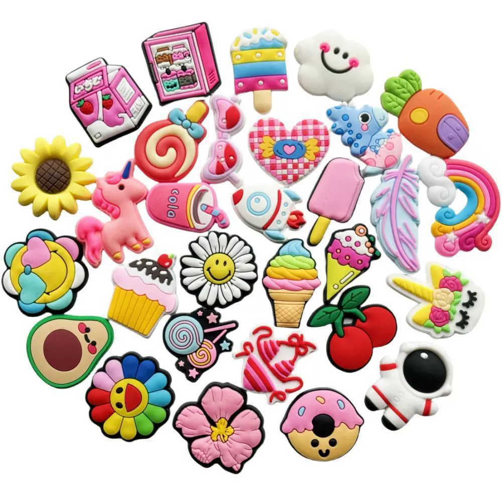 Трансграничные амазонка ПВХ мягкая резиновая обувь цветочный набор для пещер обувь застежка садовая обувь декоративные аксессуары для пещер сумка для аксессуаров