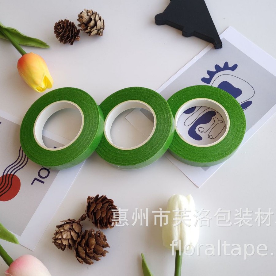 Venta directa de fábrica cinta floral 27 m cinta de varilla de flor al por mayor cinta de papel crepé cinta floral DIY producción