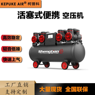 Silent Oil-Free Mini Air Compressor 220V Spray Paint Woodworking Portable High-Pressure Air Pump Small Air Compressor