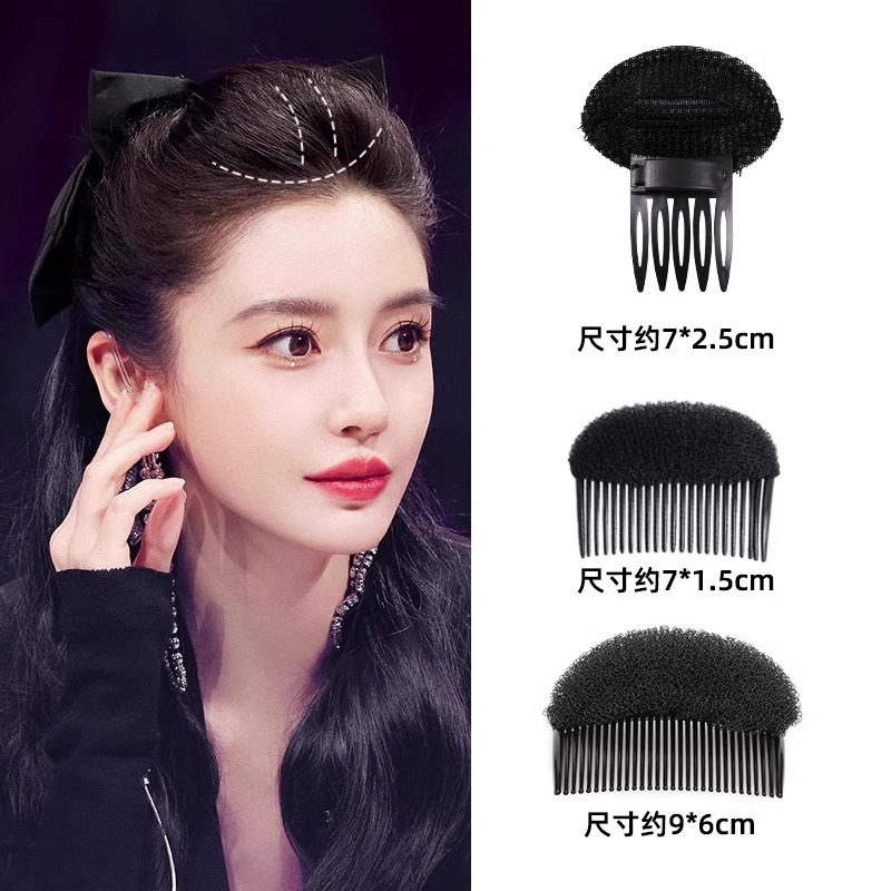 Almohadilla para el cabello pelo mullido artefacto clip de cabello roto aumento de la raíz del cabello de la cabeza Invisible Chica horquilla hacia atrás accesorios para el cabello de la cabeza