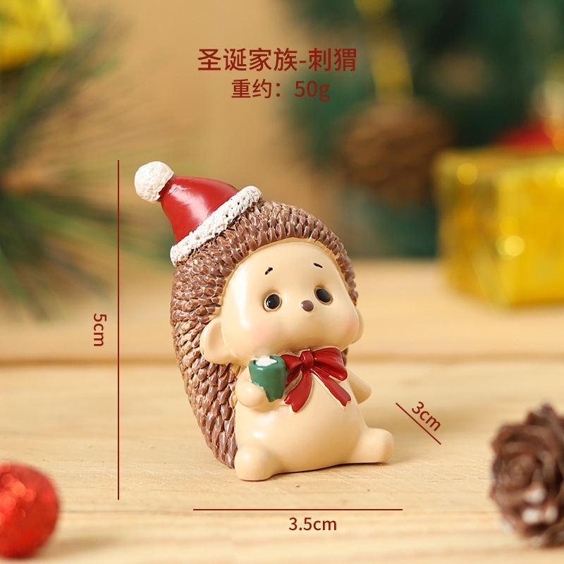 卸売りサンタクロース雪だるまヘラジカのデスクトップクリスマス雰囲気装飾装飾クリスマス樹脂振り子撮影道具|undefined