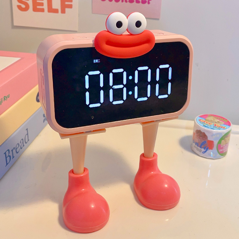 Full-Screen Alarm Clock, Special Wake-Up Tool for Studying, 2025 New Desktop Watch, Smart Electronic Clock for Kidsren and Girls