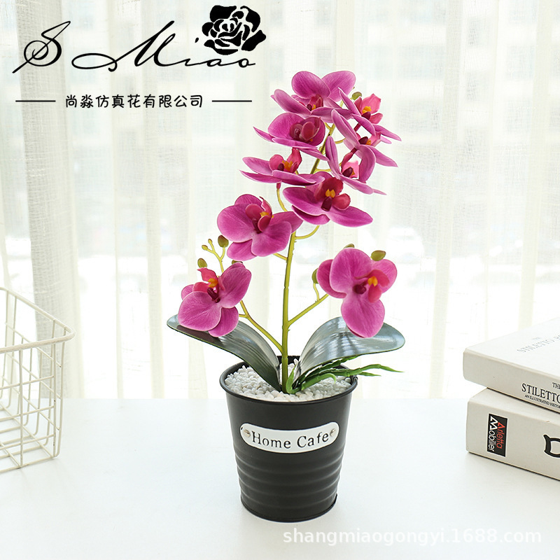 Impresión 3D de flores falsas orquídeas mariposa sensación pequeña flor de simulación de bonsai decoración interior creativa fábrica directa