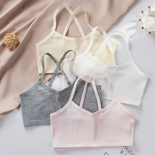Girls' Intimates, Female Students, Junior High School and High School Girls' Slings, European Thin Beauty Vest, Development Period Sports Chest Wrap Manufacturer