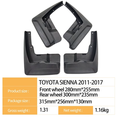 Mudguard Sienna Sienna 2011-2017