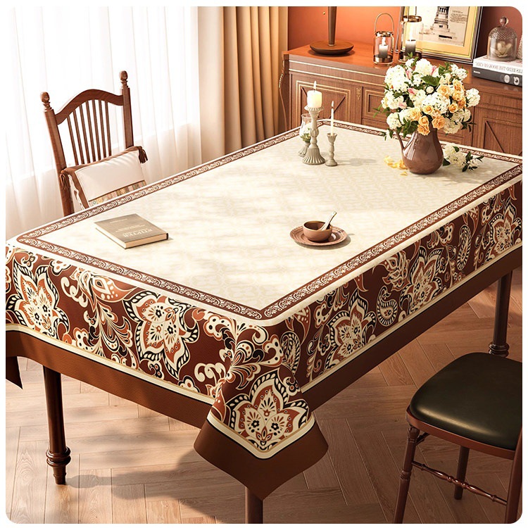 Mesa de comedor americana impermeable anti-contaminante sin lavado anti-escaldado almohadilla de mesa de PVC ligera de lujo de alta calidad mesa de té tela protectora de escritorio