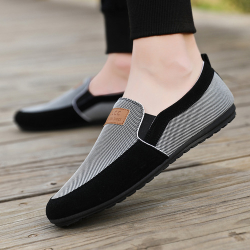 Old Beijing Cloth Shoes  Summer New Men's Canvas Shoes Work Shoes Korean Style Trendy Versatile Casual Board Shoes