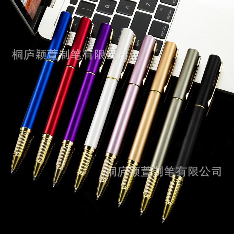 Business Plastic Office Gel Pens with Free Logo Engraving and Name/Nickname/Signature Printing for Corporate Promotional Advertising
