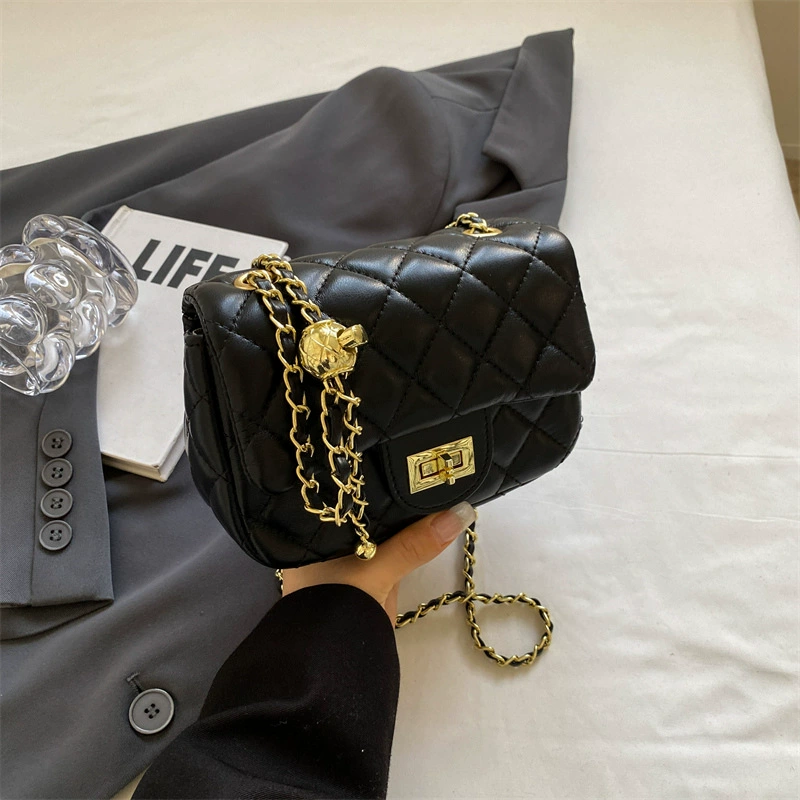 Модная сумка через плечо с цепочкой в корейском стиле, Chanel стиль, разные цвета