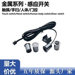 Xingyao Kang 金属シェル取り外し可能なワードローブライトキャビネットライトセンサースイッチタッチハンドスキャンボディドア制御スイッチ