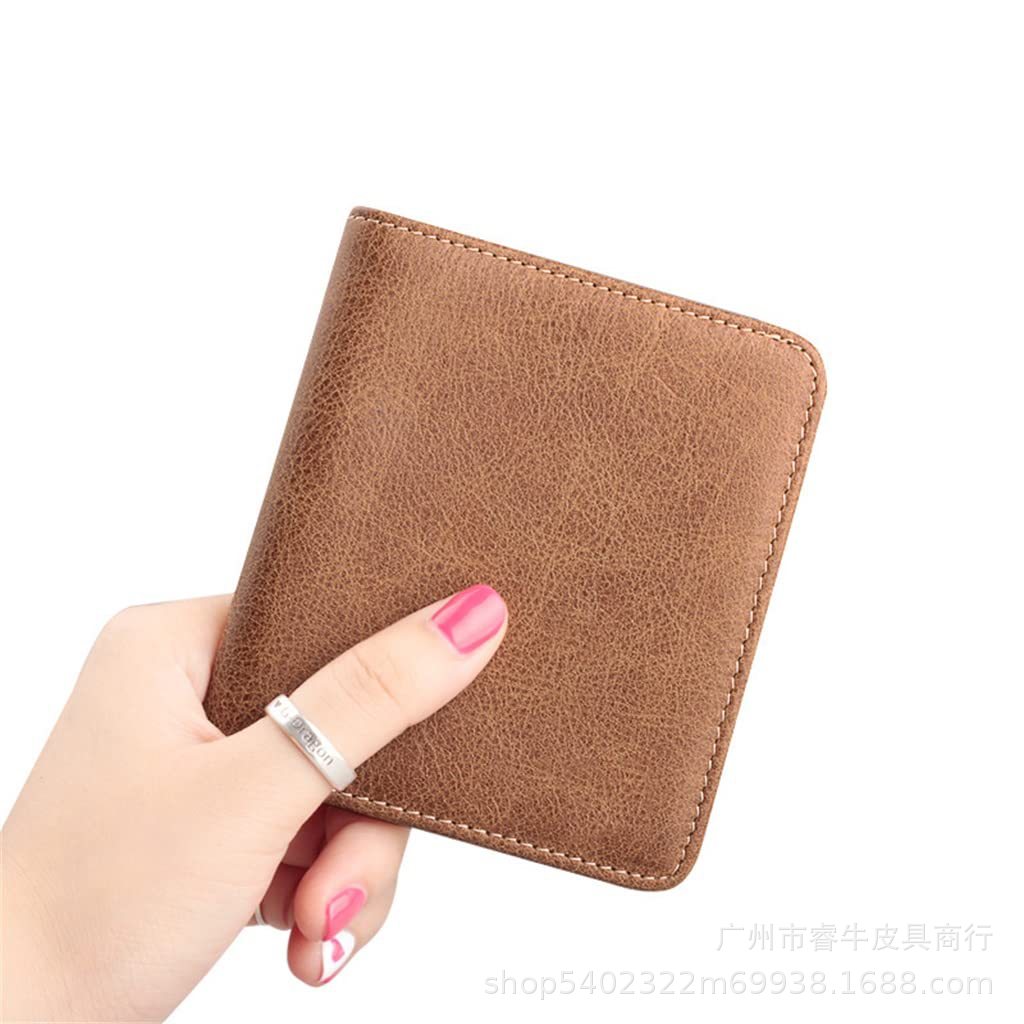 Leather short wallet