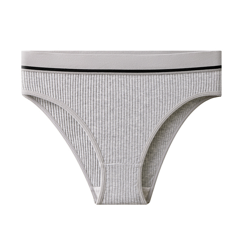 Ropa interior transfronteriza, calzoncillos deportivos para niñas de algodón puro, ropa interior de mujer de todo fósforo de moda de color sólido, cómoda y agradable para la piel sexy