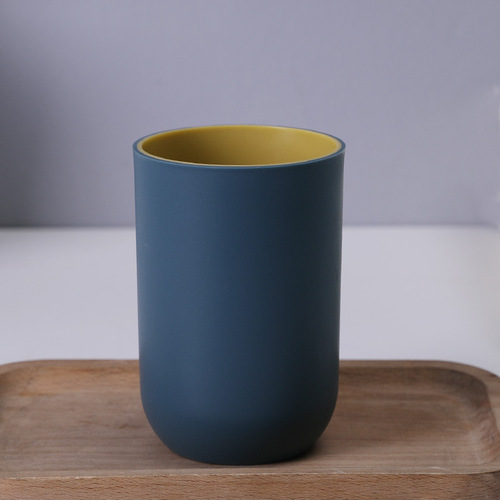 Nordic-style home fresh minimalist two-color toothbrush cup couple's brushing cup plastic toothbrush cup water cup