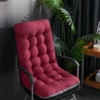 Brushed bench cushion [burgundy]