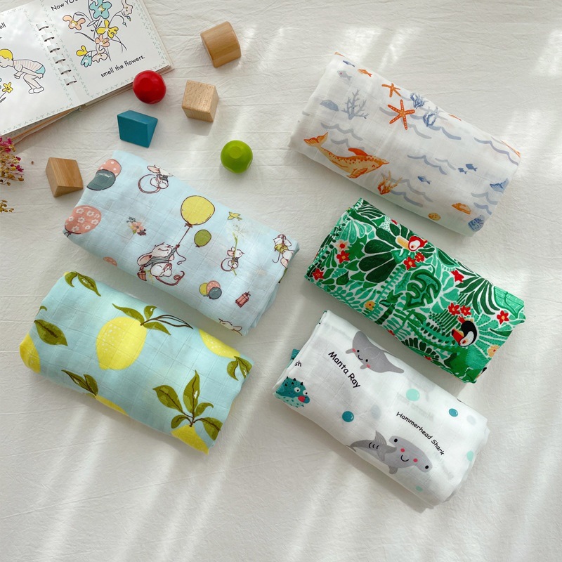 Simple Style Animal Cartoon Printing Bamboo Fiber Baby Accessories display picture 2