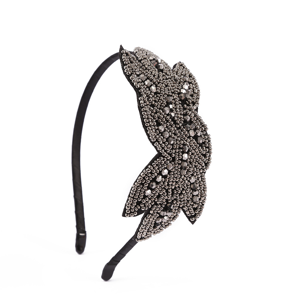 Accesorios para el cabello étnico bohemio elegante de moda lujo cristal hecho a mano con cuentas tocado banquete mascarada diadema