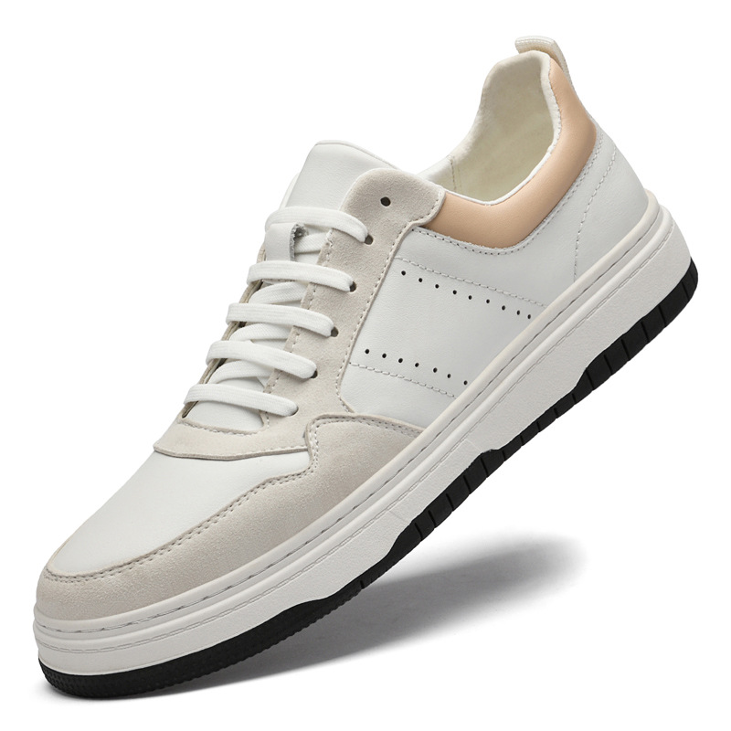 Herren Leder Board Sneaker Aus Rindsleder Handgenäht Modern_voghion.com