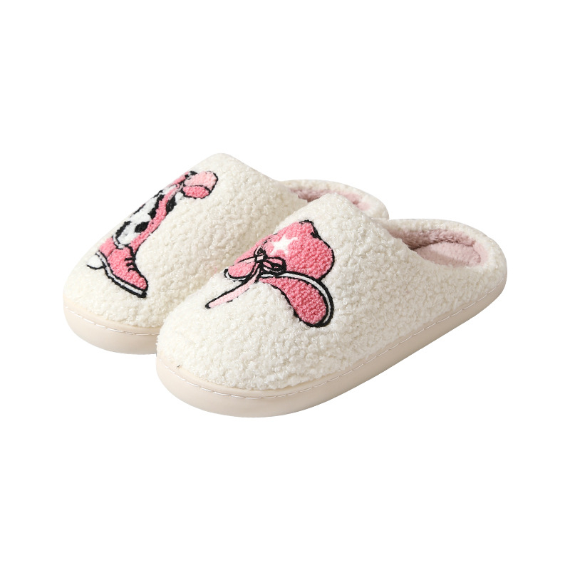 Nuove pantofole invernali con fiori in cotone, pantofole da donna, calde da interno, pantofole autunnali e invernali per la casa_voghion.com