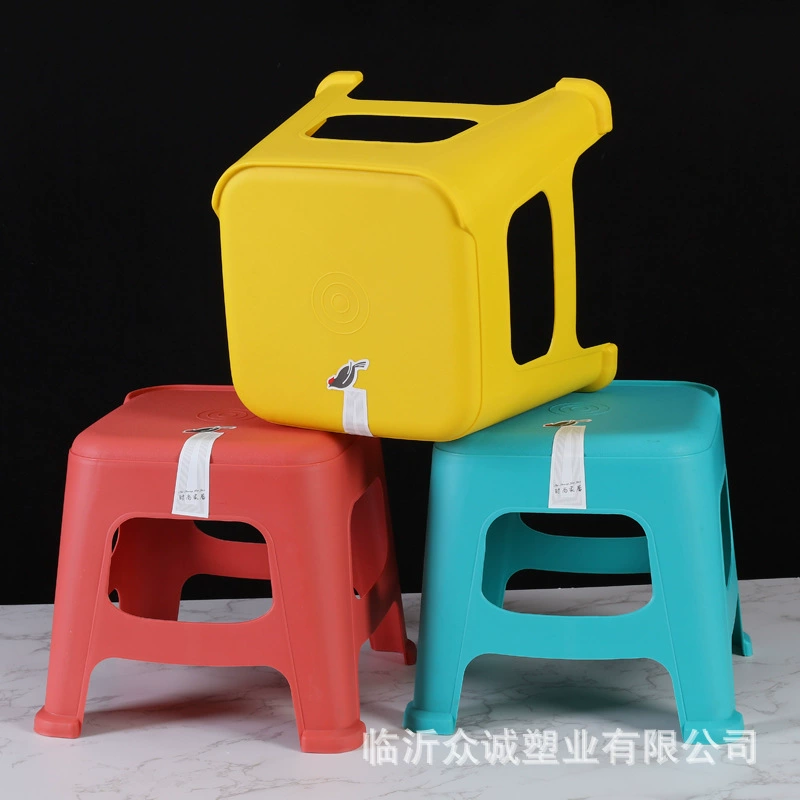 Пластиковый табурет Бытовая пластиковая маленькая скамья Низкий табурет Табурет для смены обуви Табурет для ванной Подарочный табурет Табурет с логотипом для печати