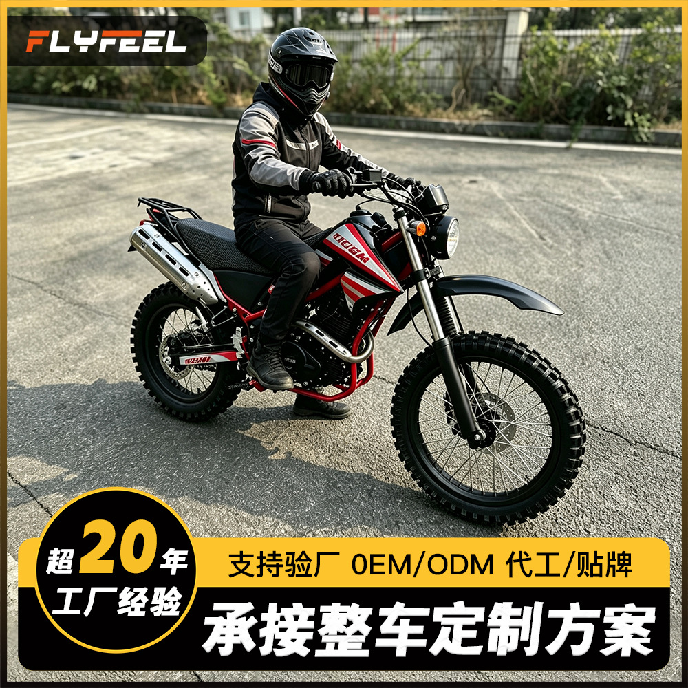 Motocicleta Todoterreno de Dos Ruedas 250CC de Hierro y Plástico image 1