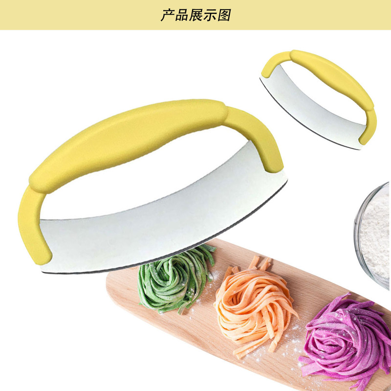 工場直売創意ピザカッターステンレス半円カッターナイフ腸粉スクレーパーアーチ形家庭用ベーキングツール|undefined