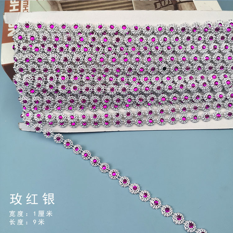 1 cm punto de ciruela taladro cadena de taladro de encaje ropa hecha a mano sombrero pañuelo accesorios de decoración materiales DIY hechos a mano