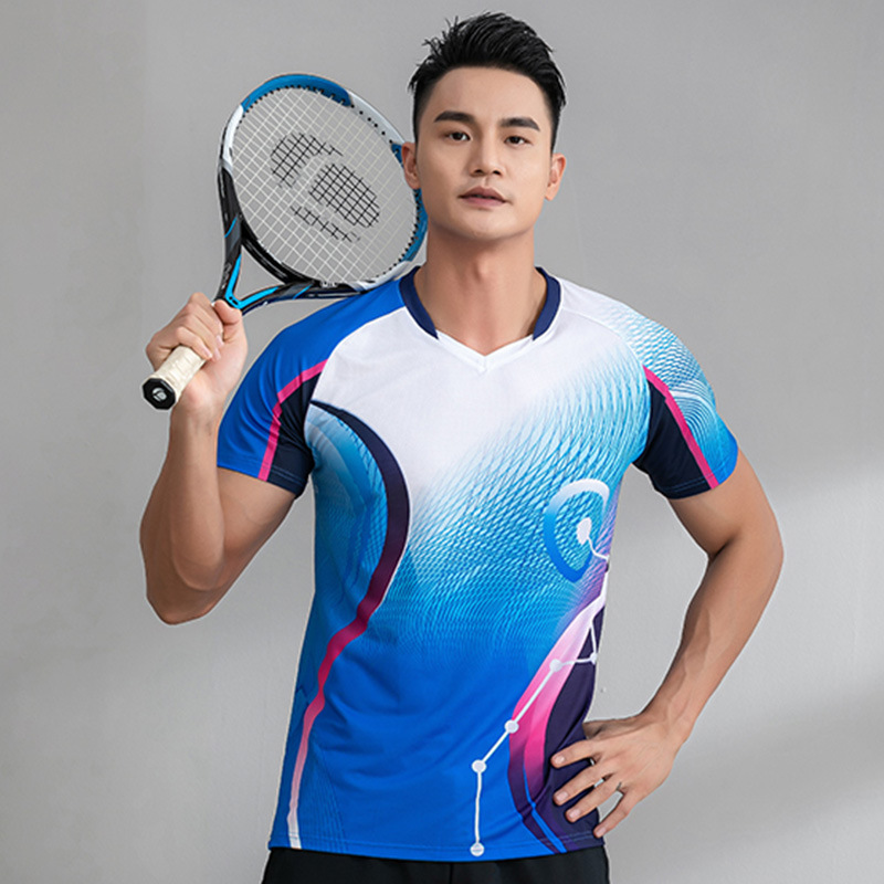 1261A blue and white men's top