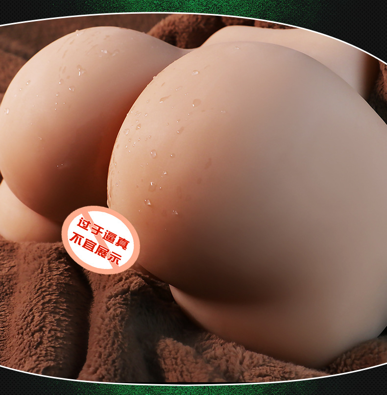 Male Masturbator with Realistic Buttocks Design, TPE Material, Manual Use, Flesh Tone — detail image 34