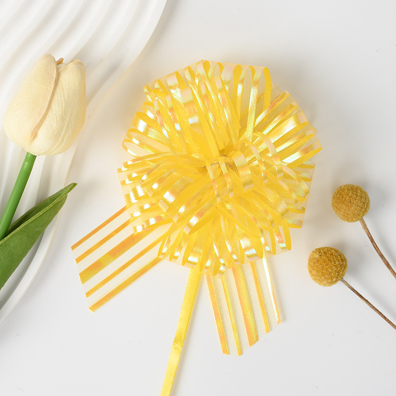 Transfronterizo 30 cinco líneas de nieve bola de flores decoración del coche de boda fiesta diseño de regalo de embalaje de flores tirando de cinta de flores