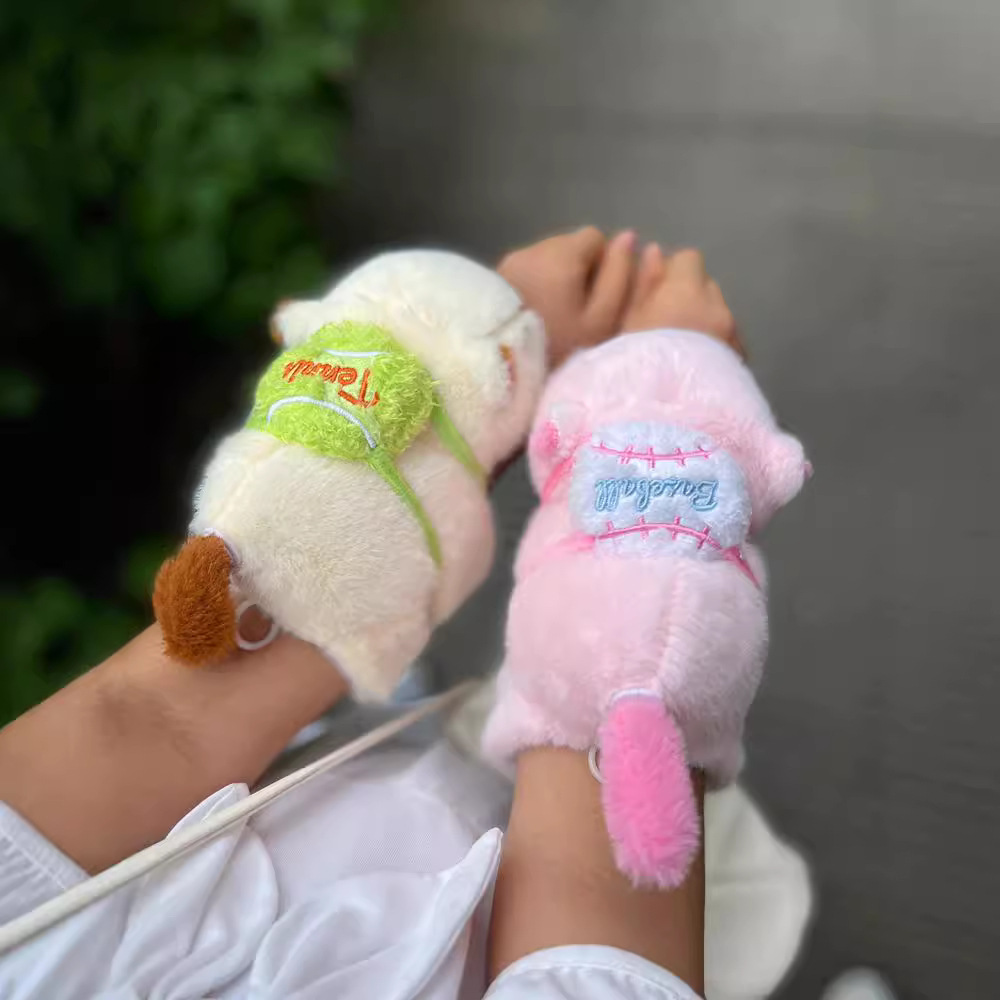 Lindo mascota capabala capybara Snap anillo pulsera de peluche juguete muñeca regalo grab máquina bebé