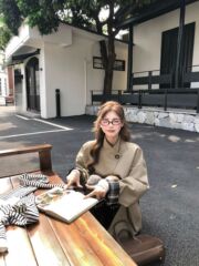 卡其色风衣外套女春秋季新款韩系感宽松显瘦中长款英伦风大衣