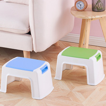 家用小方凳塑料凳子加厚成人换鞋凳创意时尚小板凳防滑儿童提手凳