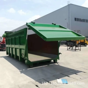 Hook-Arm Type Garbage Container, Outdoor Sanitation Vehicle-Mounted Garbage Container, Hook-Arm Large Stainless Steel Garbage Transfer Container