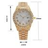 Swiss watch, calendar hip-hop style, gold watch, women's watch, European style, diamond encrusted