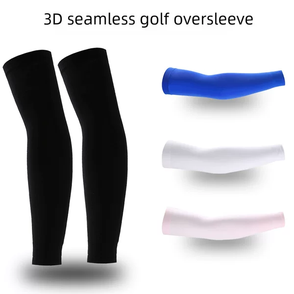 Summer 3D Seamless Sleeves Outdoor Cycling Ice Sleeves Golf Sports Sun Protection Sleeves Unisex UV Protection