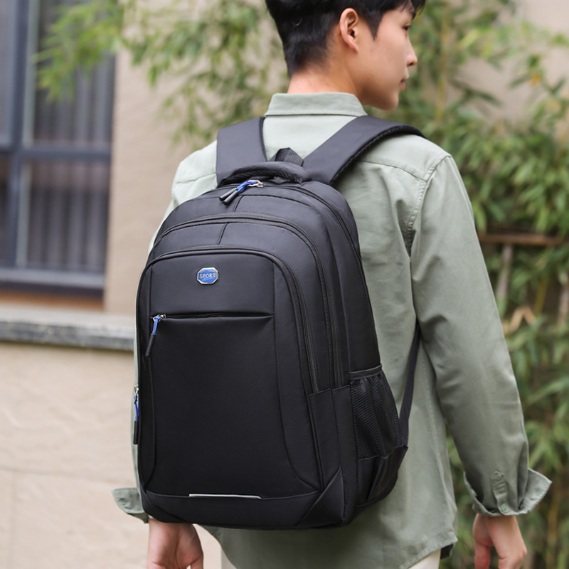 2024 nuevo estilo de alta sensación de hombre mochila de negocios mochila de computadora portátil de moda simple bolsa de estudiantes casuales
