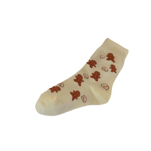 Autumn and winter creative Santa Claus red mid-calf socks Snowman holiday gift Elk ladies New Year cotton socks