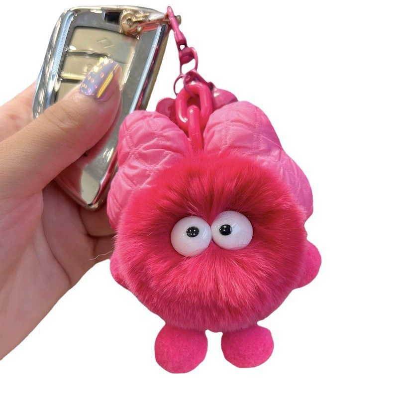 Cute keychain with bow, doll, bag decoration, plush