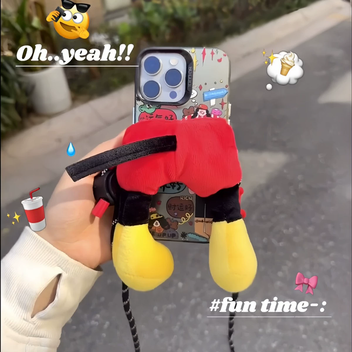 Plush doll, cartoon mobile phone, Birthday gift