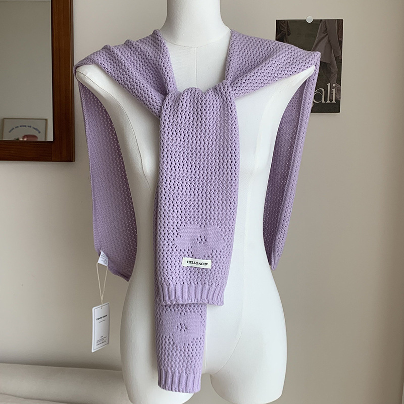 Sopa de punto de alta sensación nueva camisa de estilo extranjero falso cuello de moda universal sopa de punto cruzado con hombros pequeños