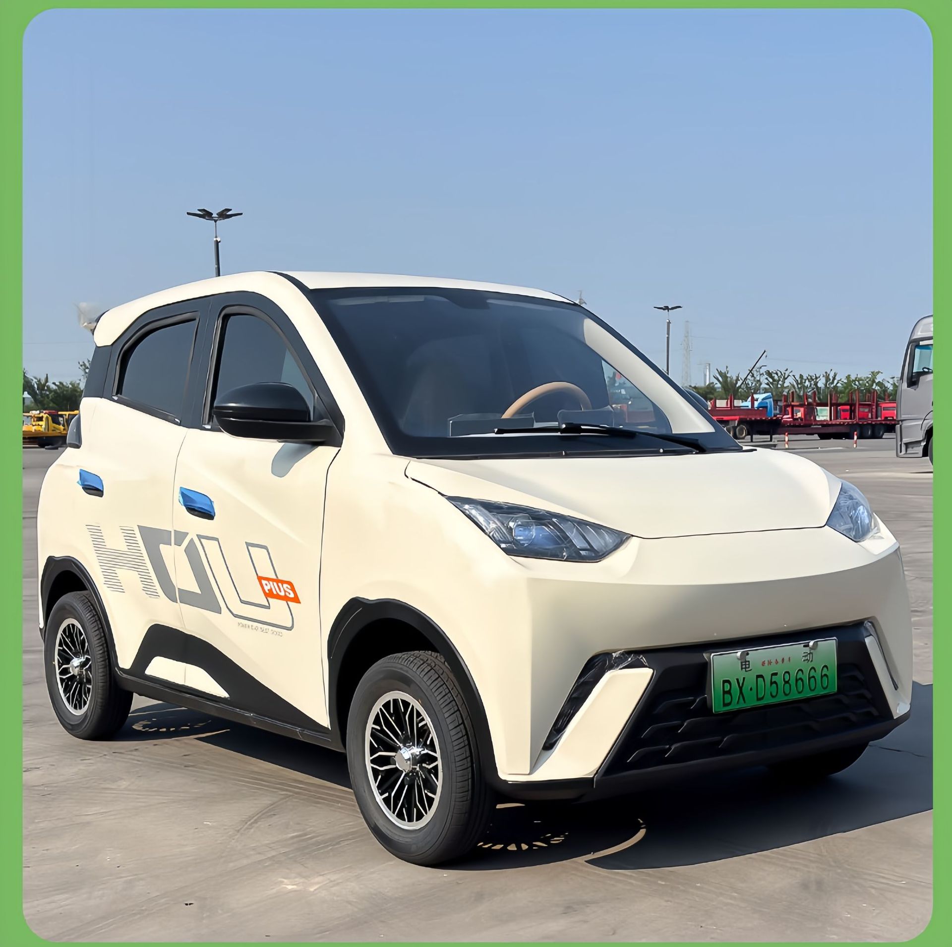 New energy electric four-wheeled vehicle for family use