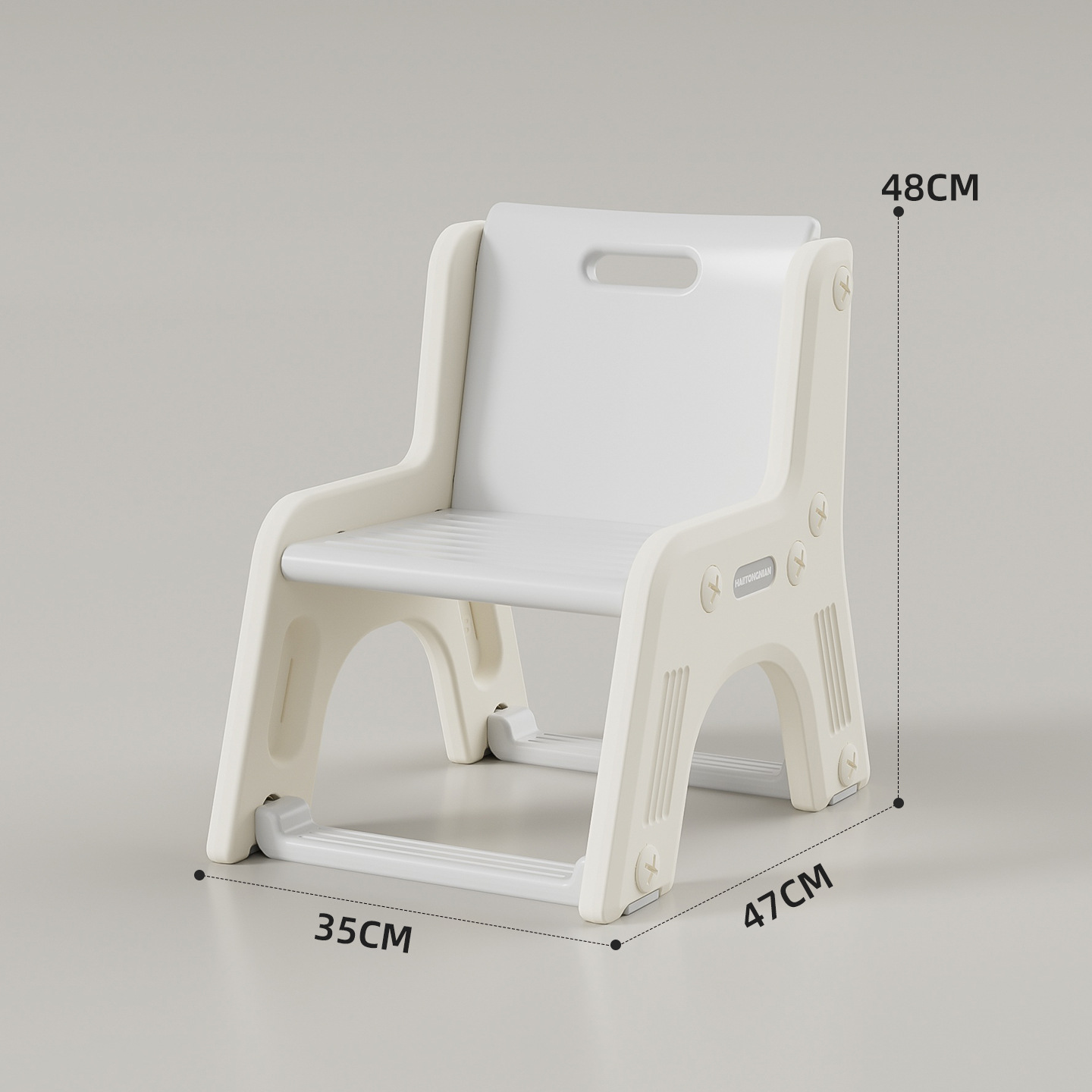 Muebles de plástico para niños al por mayor, jardín de infantes grueso, adultos pueden sentarse, bebés de 1 - 3 años tienen asiento de taburetes respaldados. image 7