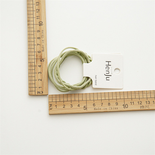 Summer New Elastic Daily Basic Durable Simple Knitted Hair Tie Hairband Set Hair Accessory
