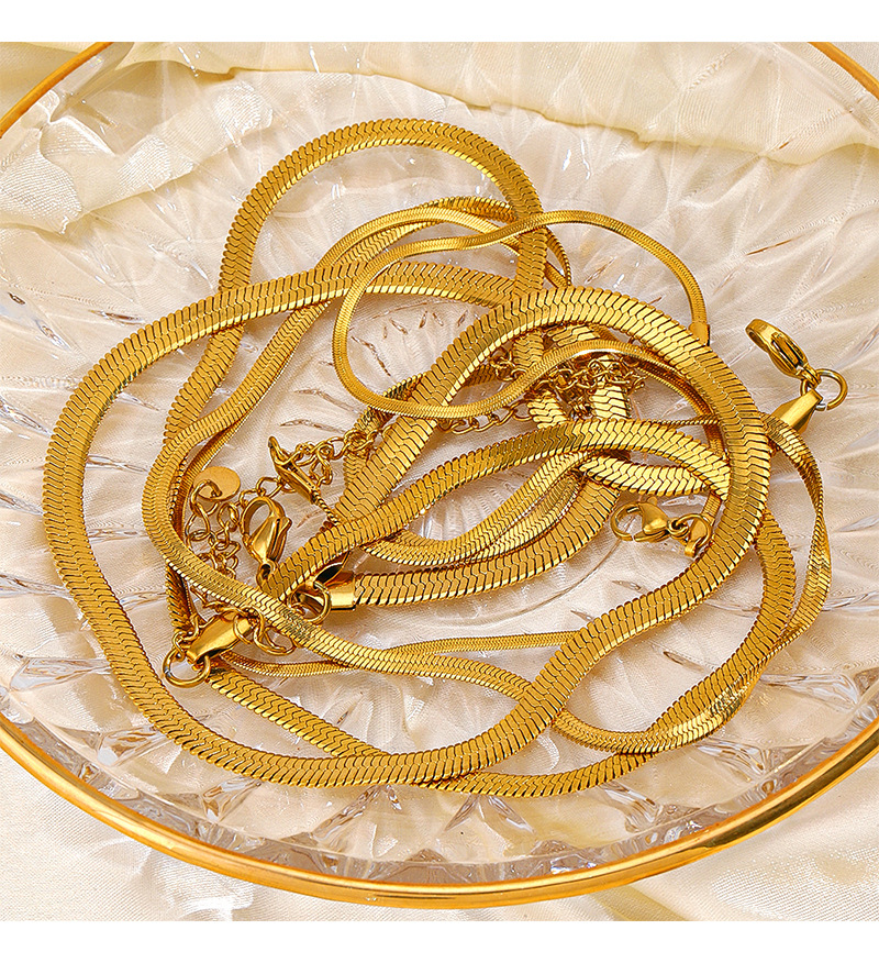 Edelstahl 304 18 Karat Vergoldet Basic Überzug Geometrisch Halskette display picture 3