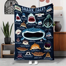 V 44123 Shark Underwater World Blanket ���㺣�����編����̺