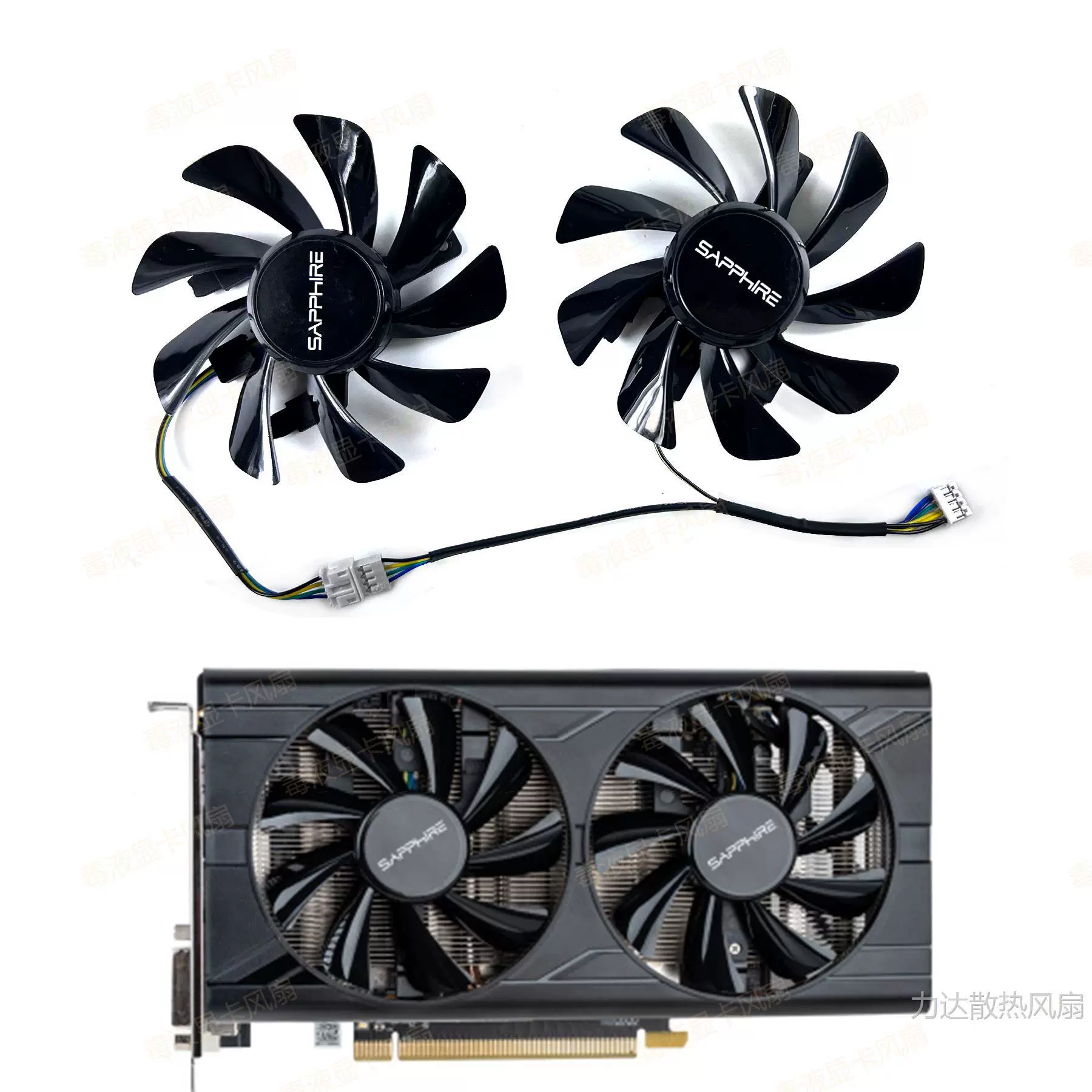 Новый кулер для видеокарты Sapphire RX 580 2048SP 8G D5 Platinum Edition V2 — бесшумный вентилятор с температурным контролем