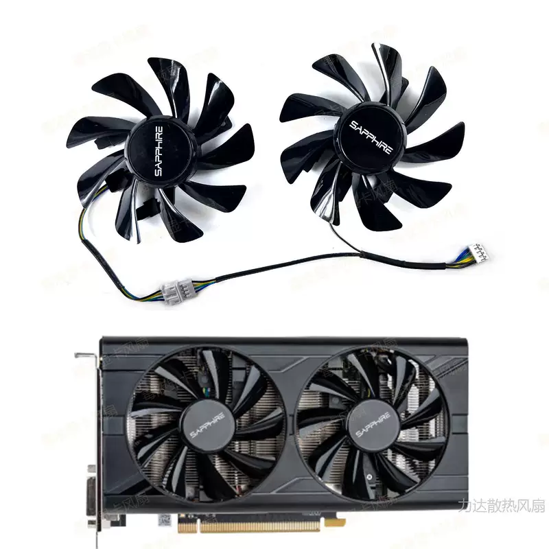 Новый кулер для видеокарты Sapphire RX 580 2048SP 8G D5 Platinum Edition V2 — бесшумный вентилятор с температурным контролем